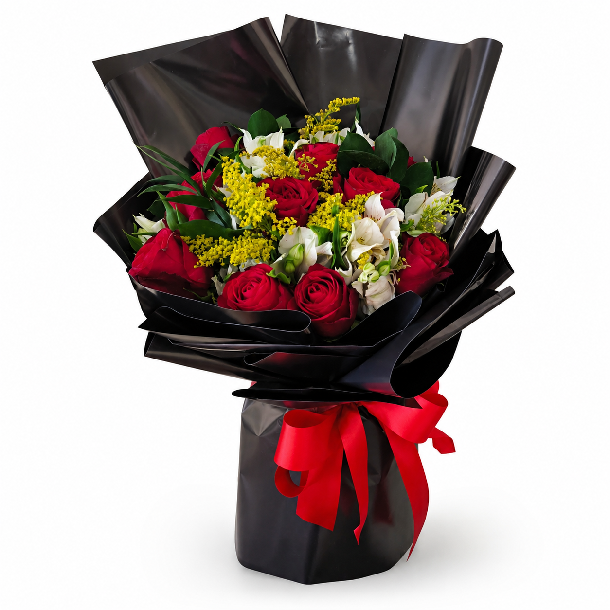 Buque Rosas, Astromélia, Tango e Ruscus